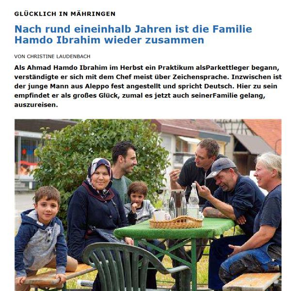 Das Projekt Mähringen: Artikel im Schwäbischen Tagblatt